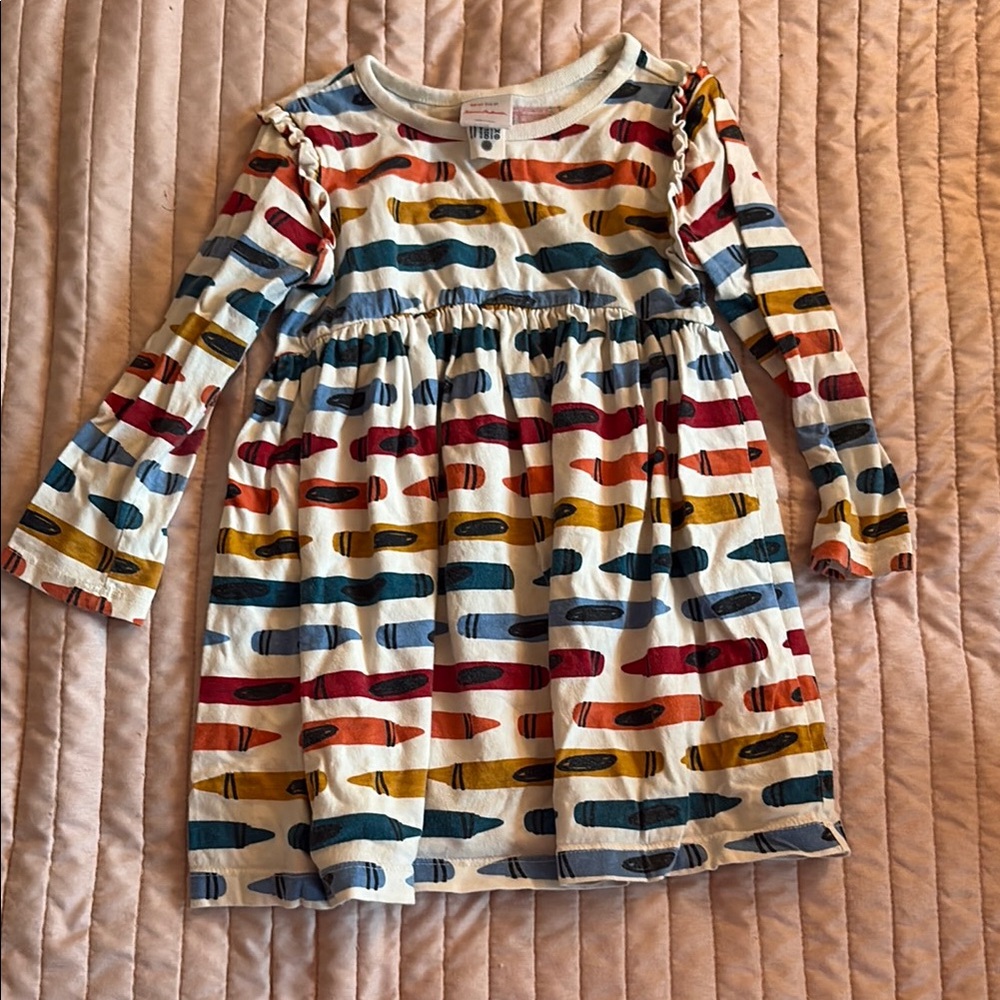 Hanna Andersson crayon Casual Cuffed Sleeve Sundress